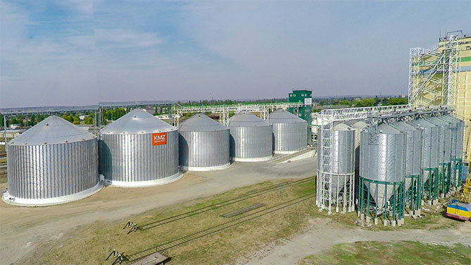 Силосы KMZ Industries на элеваторе Агро Ком