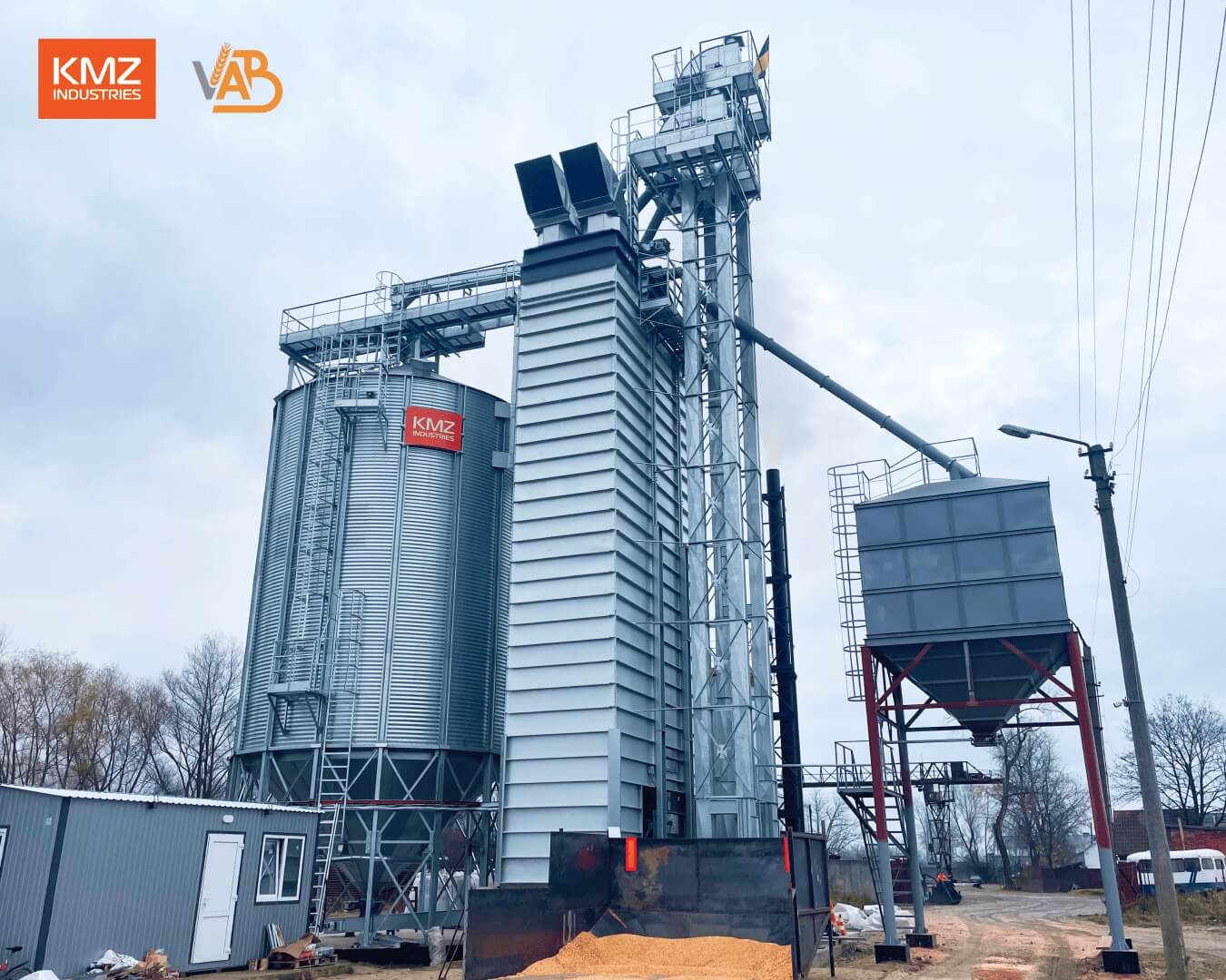A New Grain Handling Facility Equipped with KMZ Industries Technology Launched in Lviv Region